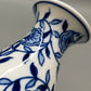 Klassische Strauss Home Porzellan Vase Blau-Weißes Blumendesign
