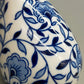 Klassische Strauss Home Porzellan Vase Blau-Weißes Blumendesign
