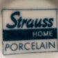 Klassische Strauss Home Porzellan Vase Blau-Weißes Blumendesign