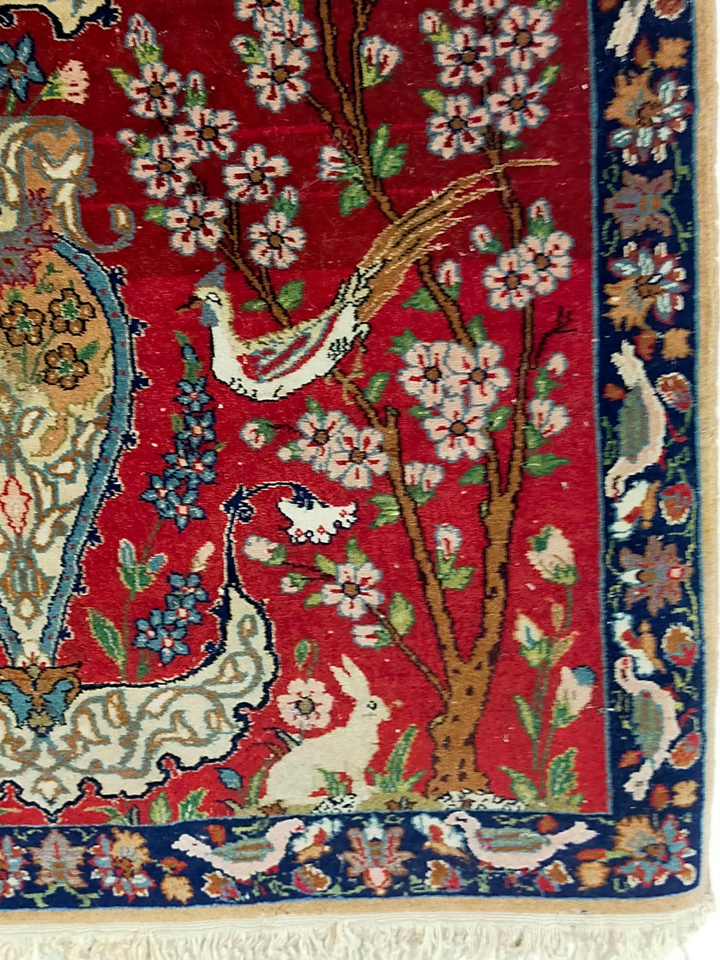 Iran Isfahan Orientteppich Seide Lebensbaum – 111x72 cm