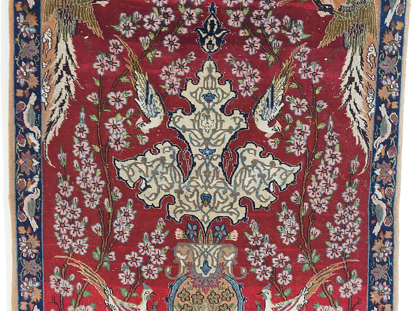 Iran Isfahan Orientteppich Seide Lebensbaum – 111x72 cm