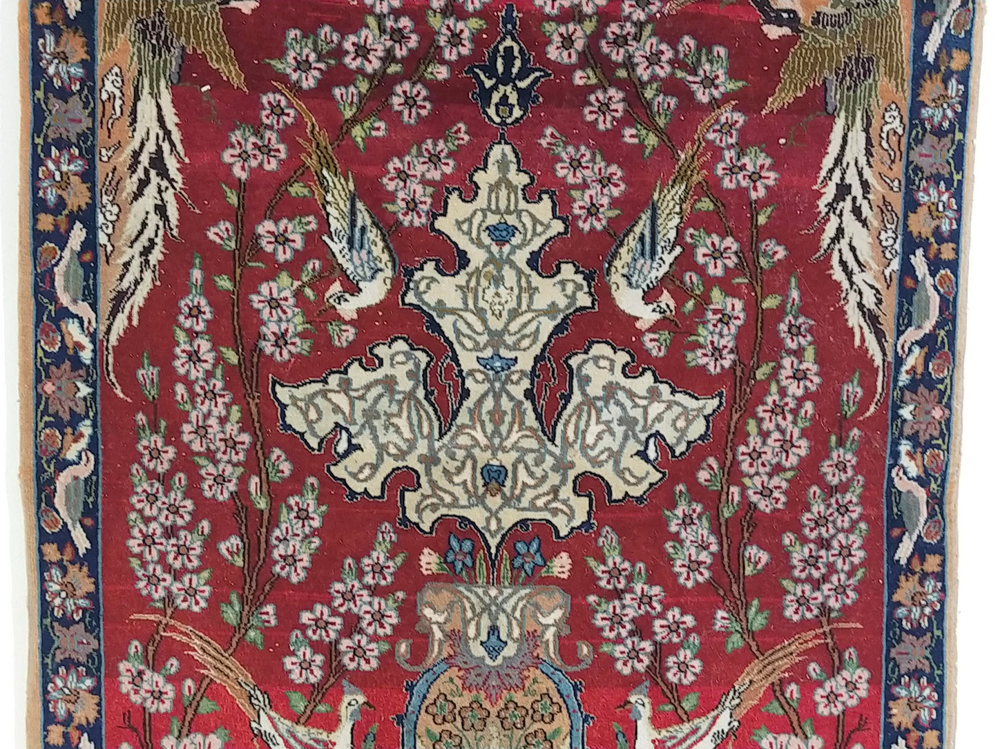 Iran Isfahan Orientteppich Seide Lebensbaum – 111x72 cm