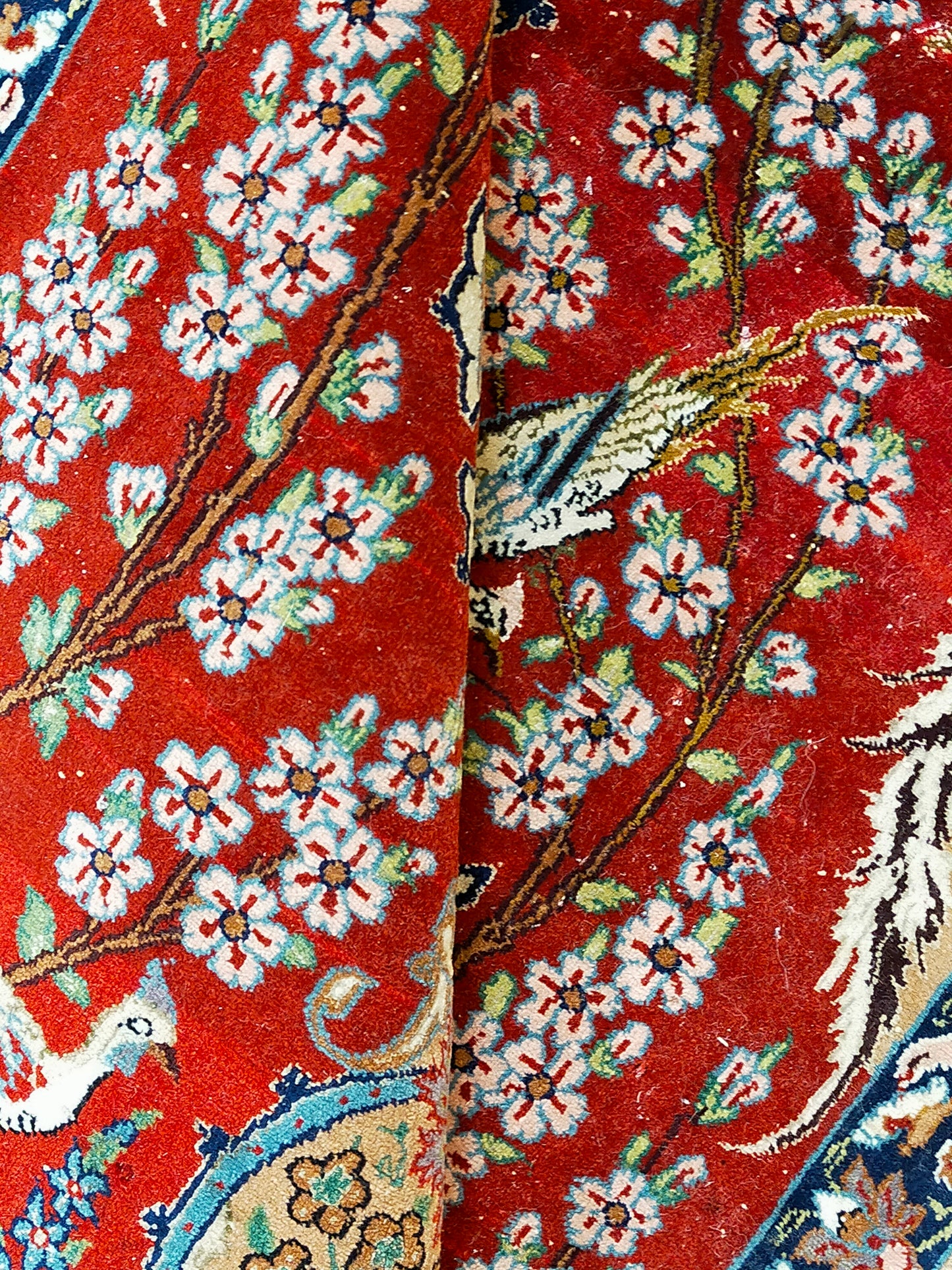 Iran Isfahan Orientteppich Seide Lebensbaum – 111x72 cm