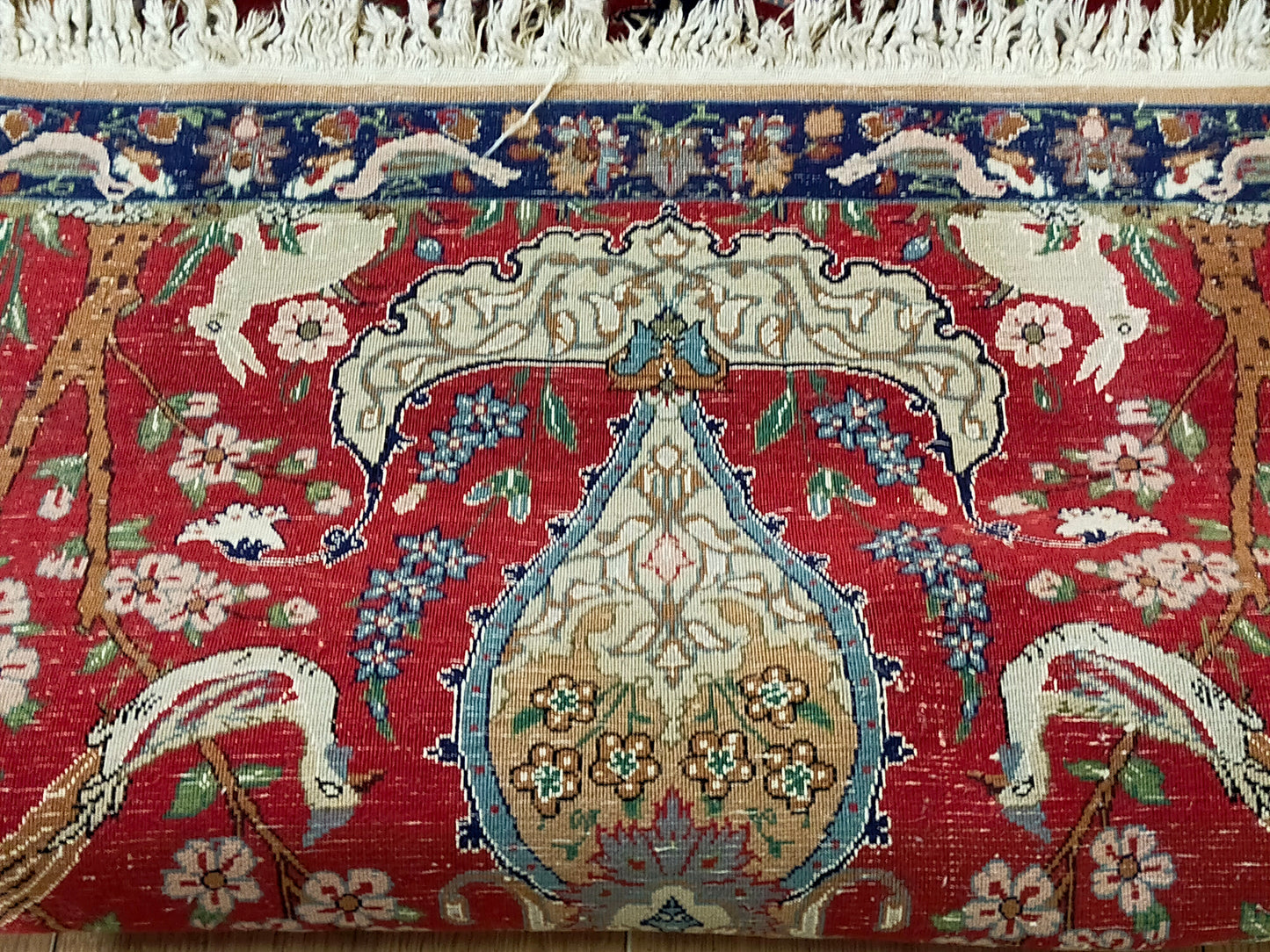 Iran Isfahan Orientteppich Seide Lebensbaum – 111x72 cm