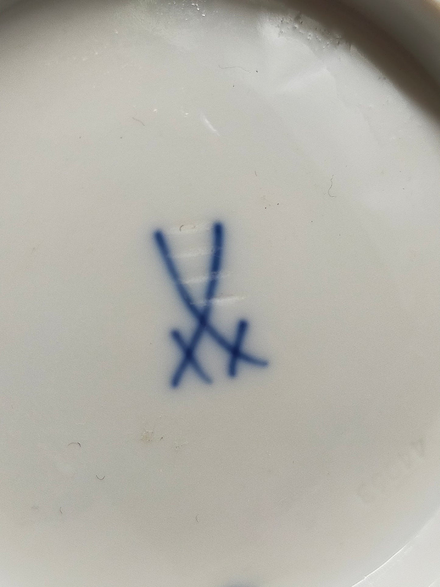 Klassische Meissen Porzellan Schale Zwiebelmuster mit Deckel