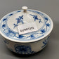 Klassische Meissen Porzellan Schale Zwiebelmuster mit Deckel