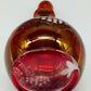 Rote Vintage Glas Karaffe mit Stopfen Elegantes Weintrauben Dekor