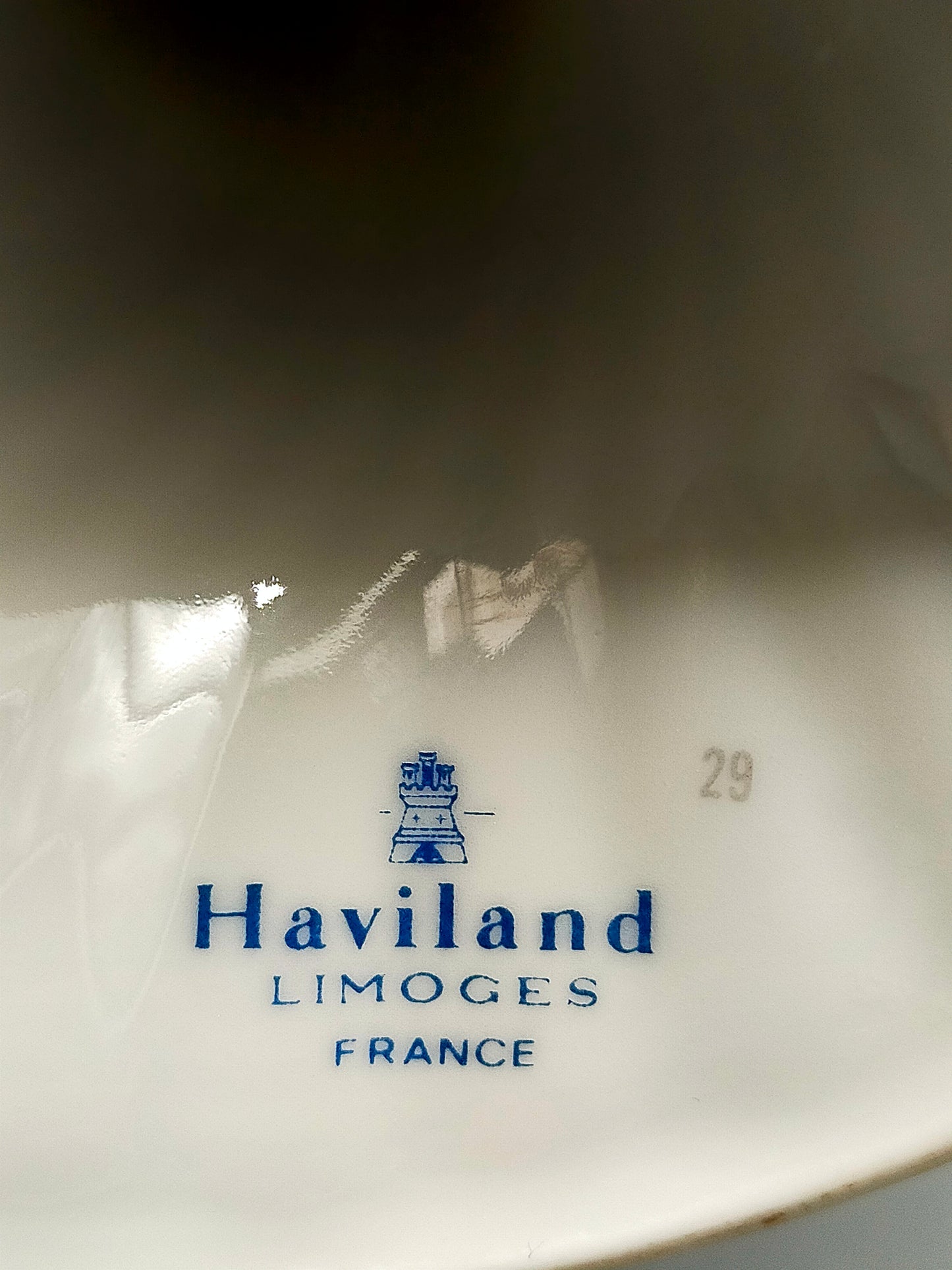 Haviland Limoges Tortenplatte auf Fuß  Elegantes Blumendesign