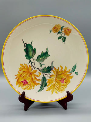 Vintage KPM Royal Ivory Servier Schale  Elegantes Chrysanthemen Dekor