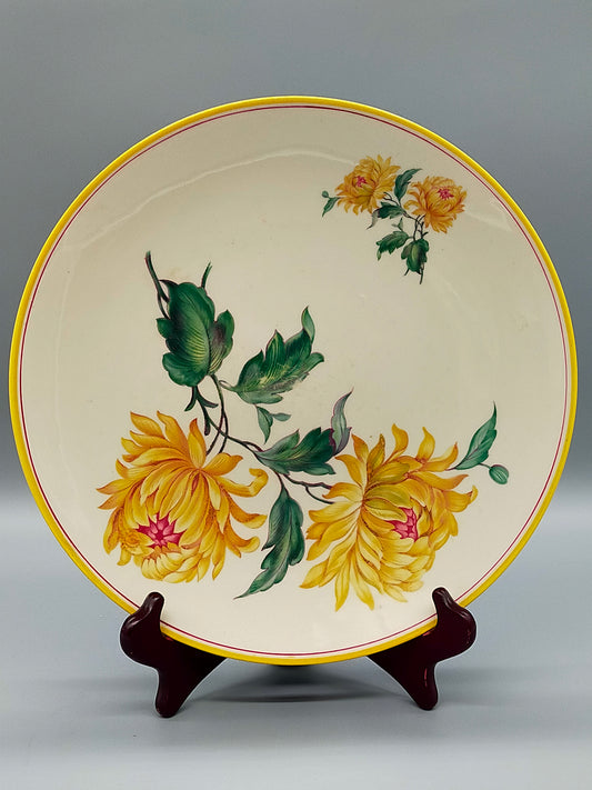 Vintage KPM Royal Ivory Servier Schale  Elegantes Chrysanthemen Dekor
