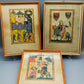 Deutsche Schule (XIV) 3er Set Codex Manesse – Einrahmung