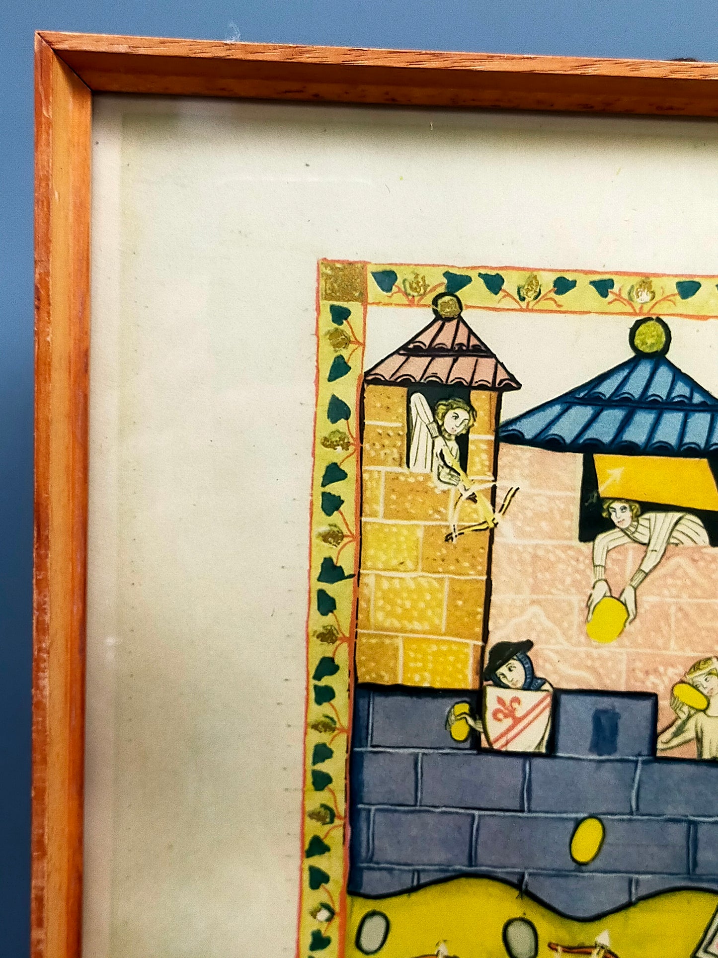 Deutsche Schule (XIV) 3er Set Codex Manesse – Einrahmung