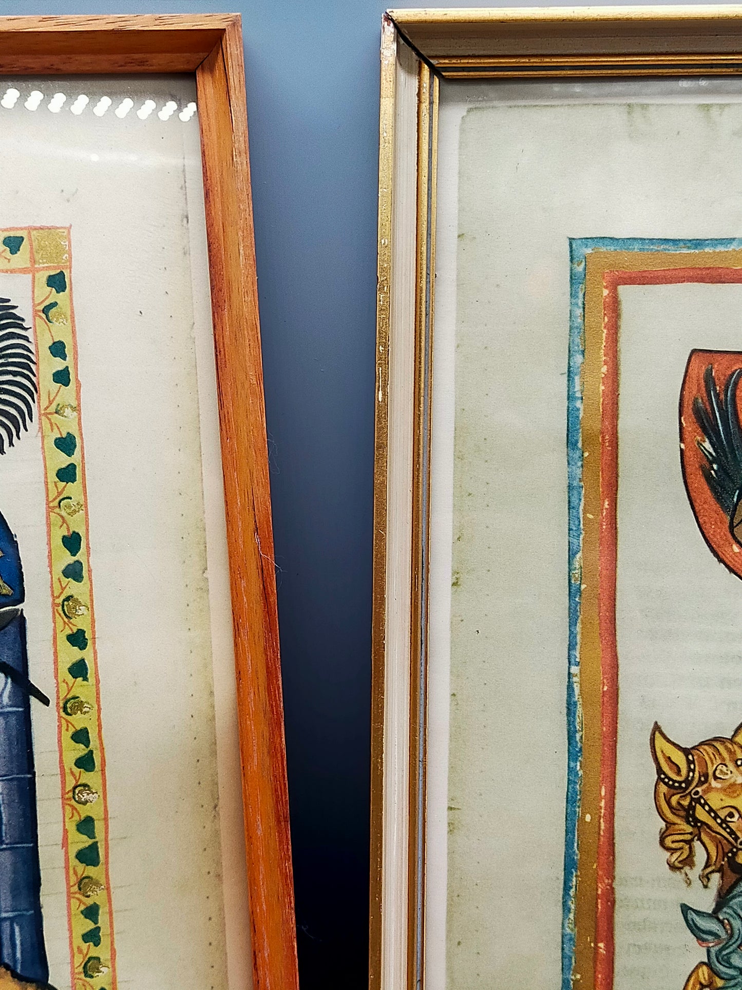 Deutsche Schule (XIV) 3er Set Codex Manesse – Einrahmung