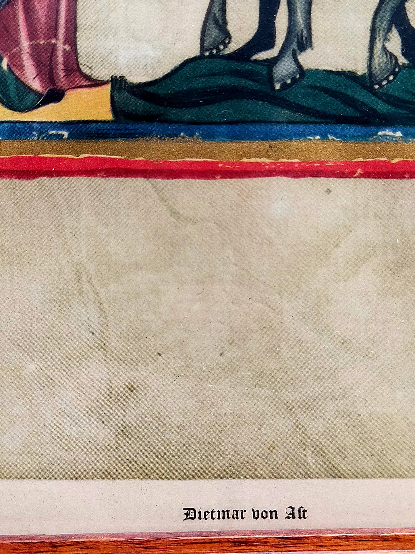 Deutsche Schule (XIV) 3er Set Codex Manesse – Einrahmung