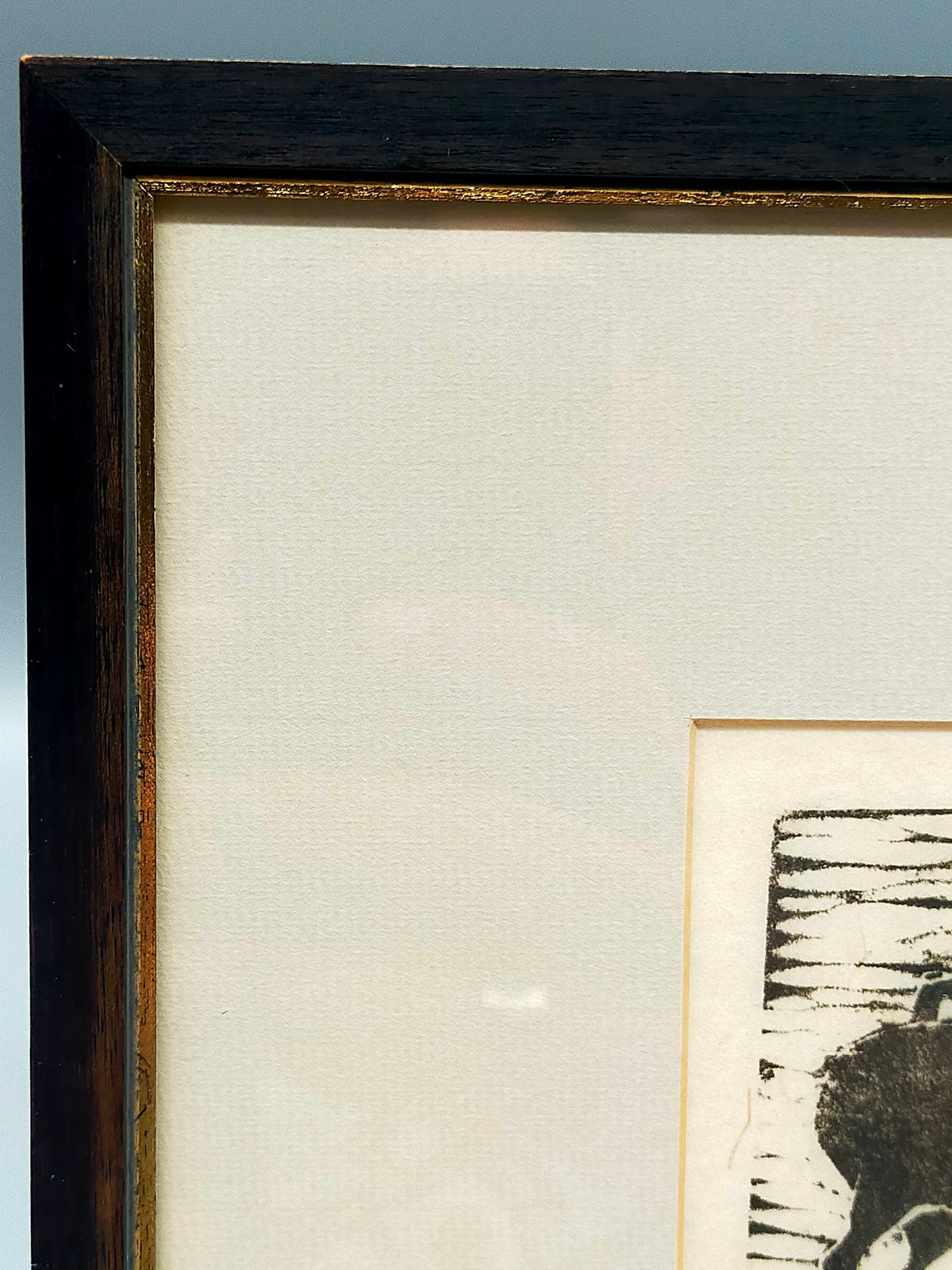 Heide Dobberkau – Original Holzschnitt Pferdekoppel 69 Signiert 8/150
