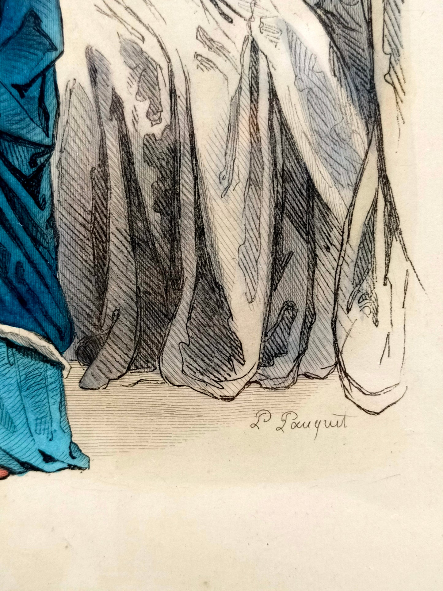 Französische Schule (XIX) Medizin im Jahr 1493 Kolorierter Stich