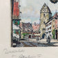Paul Sollmann Dinkelsbühl am Rothenburger Tor Original Radierung