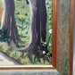 Deutsche Schule (XX) Spaziergang durch den Wald Naive Kunst Ölgemälde
