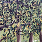 Deutsche Schule (XX) Spaziergang durch den Wald Naive Kunst Ölgemälde