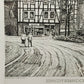 Deutsche Schule (XX) Historische Ansicht Erndtebrück Original Radierung