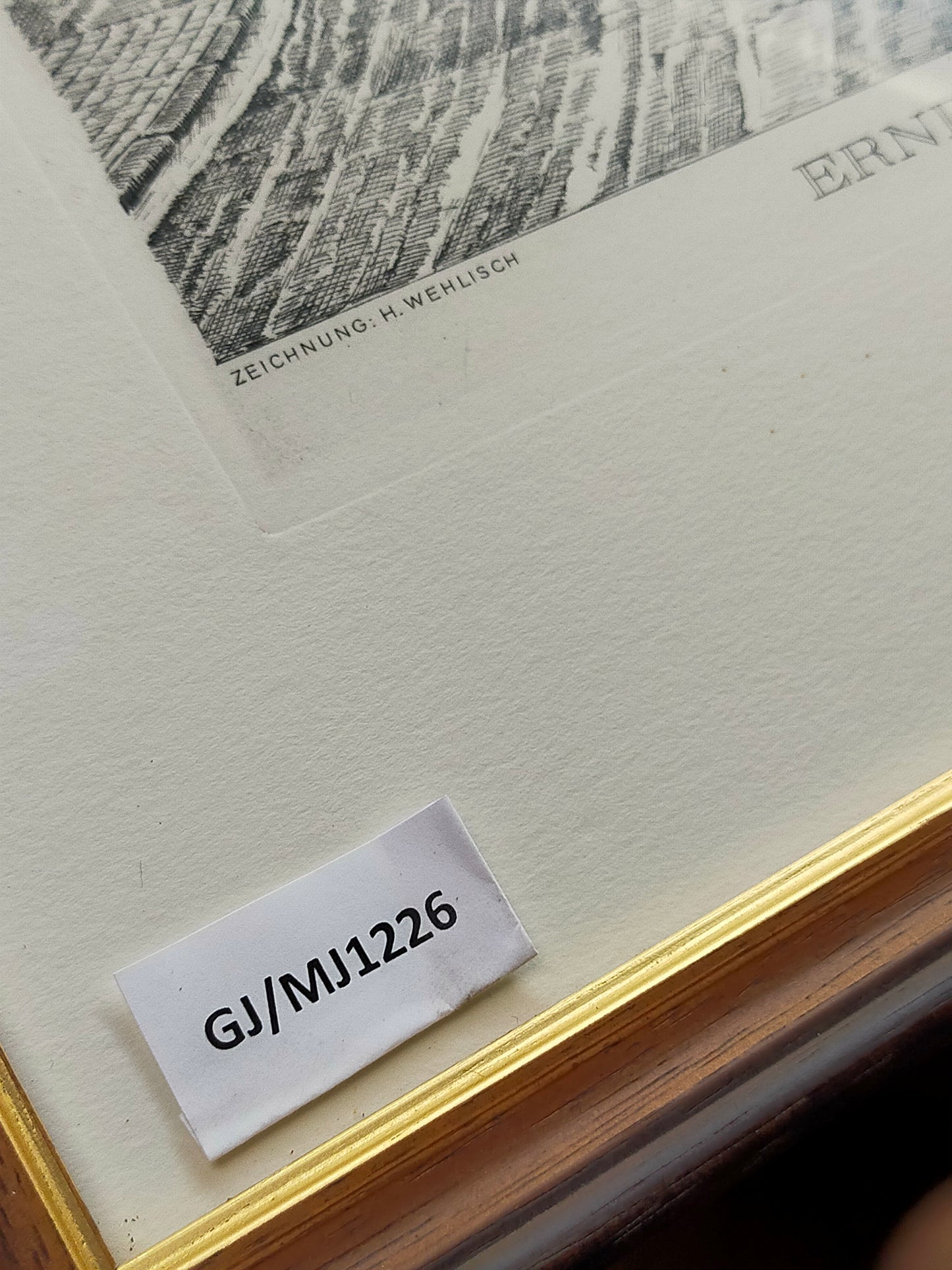 Deutsche Schule (XX) Historische Ansicht Erndtebrück Original Radierung
