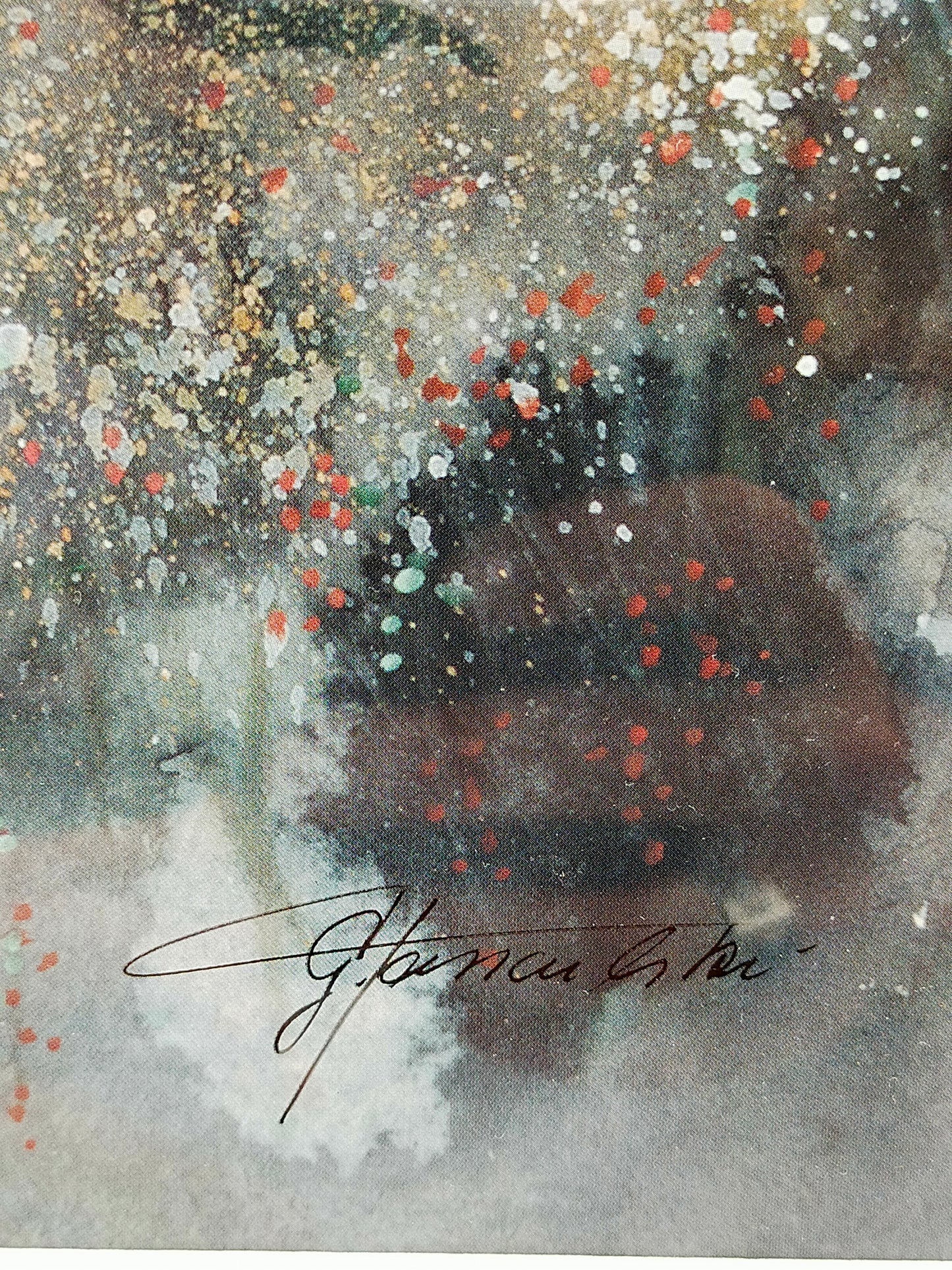Gisela Tanculski – Elegantes Aquarell mit weißen Rosen – Kunstwerk