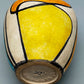 Vintage Kunstkeramik Vase im Mid-Century Stil Abstraktes Farbdekor