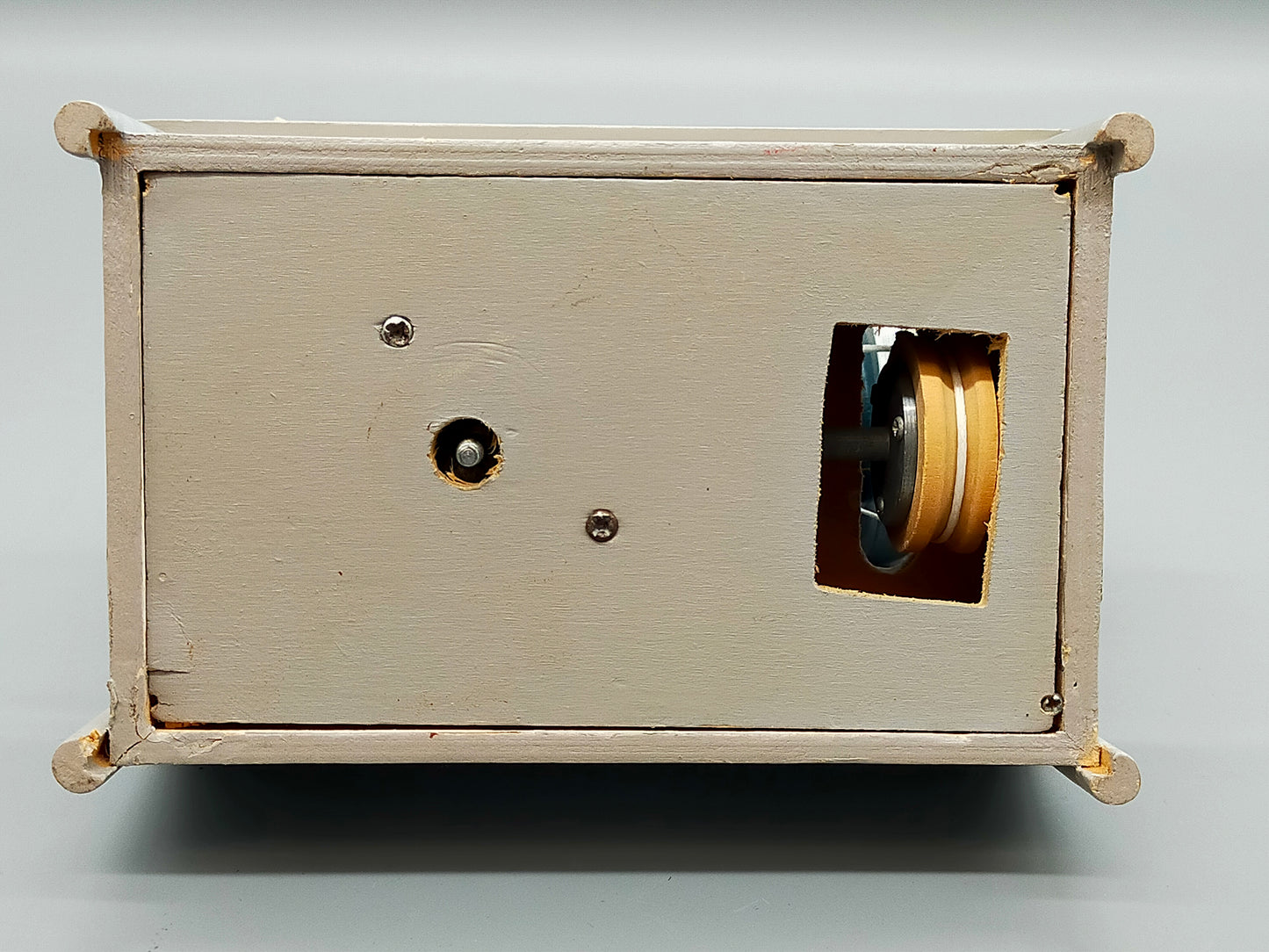 Vintage Holz Spieluhr Nähmaschine mit Bären Liebevolles Design
