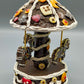 Vintage Karussell-Figur SpielUhr  Lebkuchen  design