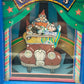 Vintage Circus Spiel Uhr mit Schublade Melodie Small World