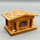Rustikale Lador Spiel Uhr Chalet Schattwald Tirol Vintage Holzkunst