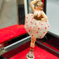 Asiatische Spieldose Schmuckschatulle mit Ballerina Schwarz Lack