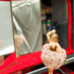 Asiatische Spieldose Schmuckschatulle mit Ballerina Schwarz Lack