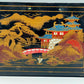 Asiatische Spieldose Schmuckschatulle mit Ballerina Schwarz Lack