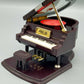 Vintage Prolog Klavier Spiel Uhr Musikdose mit Hocker