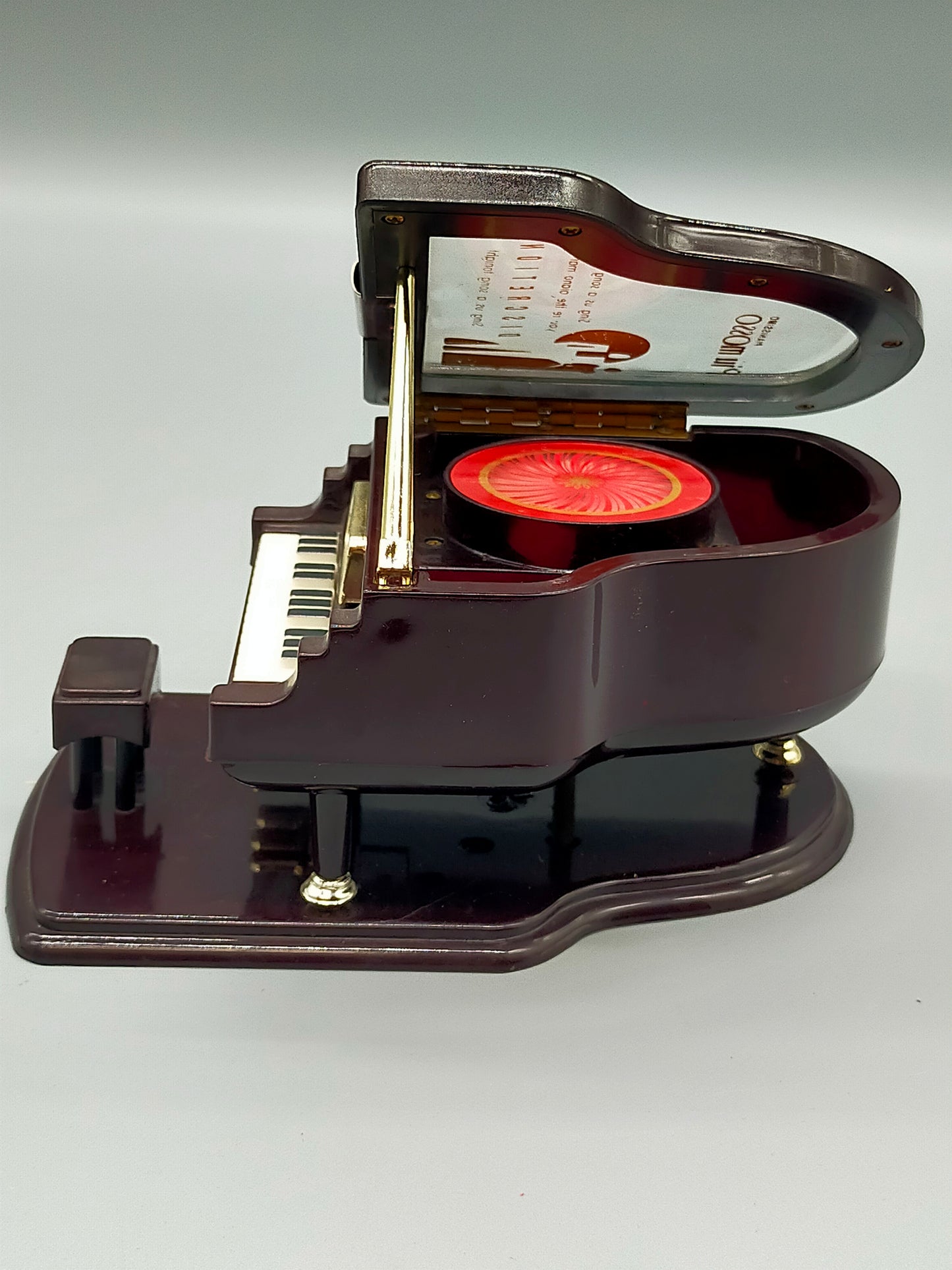 Vintage Prolog Klavier Spiel Uhr Musikdose mit Hocker