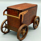 Antike Holz Spieluhr Wagen Rustikales Design mit Musikwerk