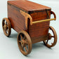 Antike Holz Spieluhr Wagen Rustikales Design mit Musikwerk