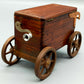 Antike Holz Spieluhr Wagen Rustikales Design mit Musikwerk