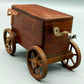 Antike Holz Spieluhr Wagen Rustikales Design mit Musikwerk