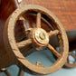 Antike Holz Spieluhr Wagen Rustikales Design mit Musikwerk