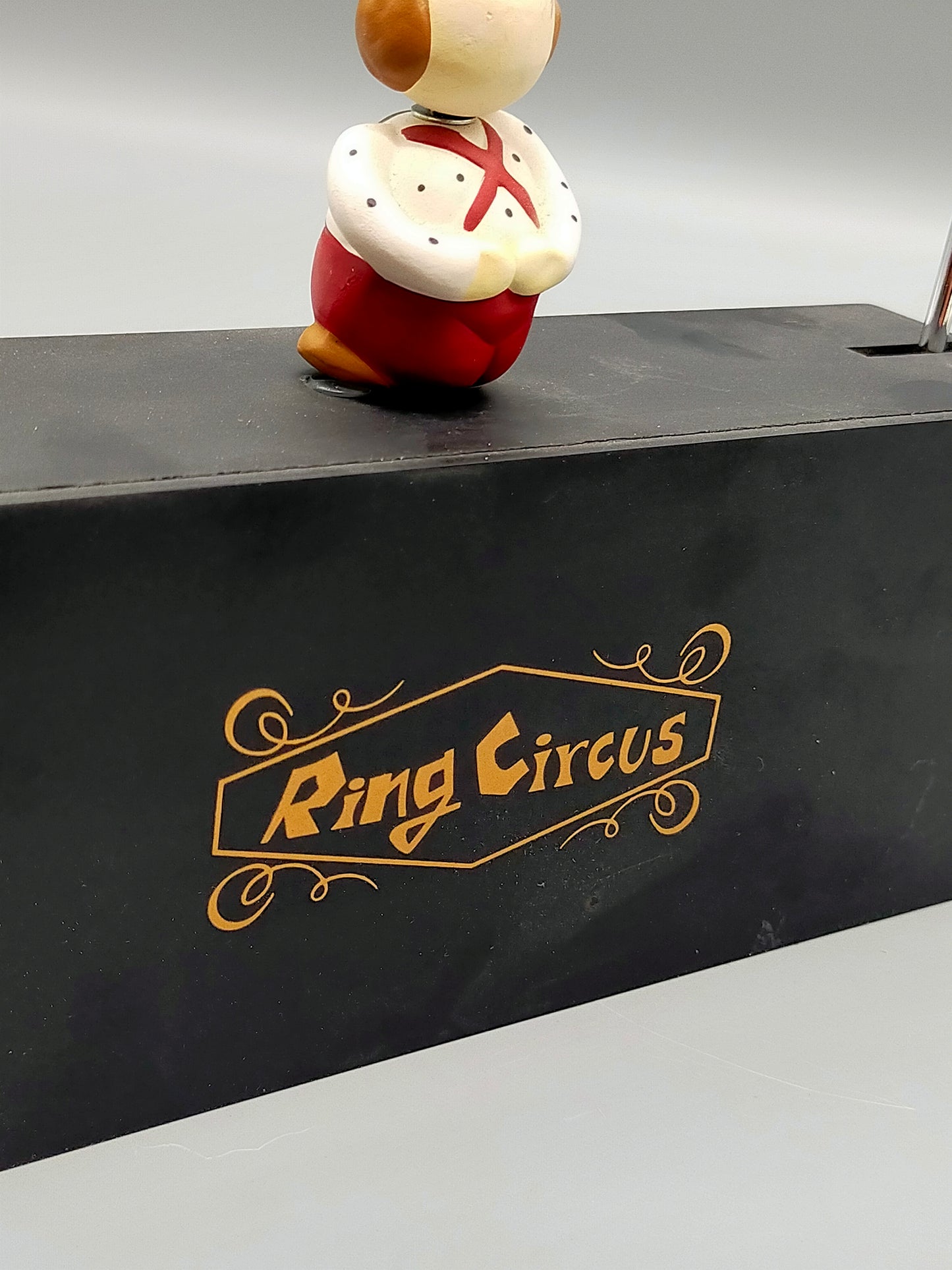 Gilde Handwerk Ring Circus Spieluhr Clown auf Einrad Balance Spiel
