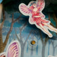 Vintage Spieluhr Fairy Sunrise Sunset Magischer Feenwald