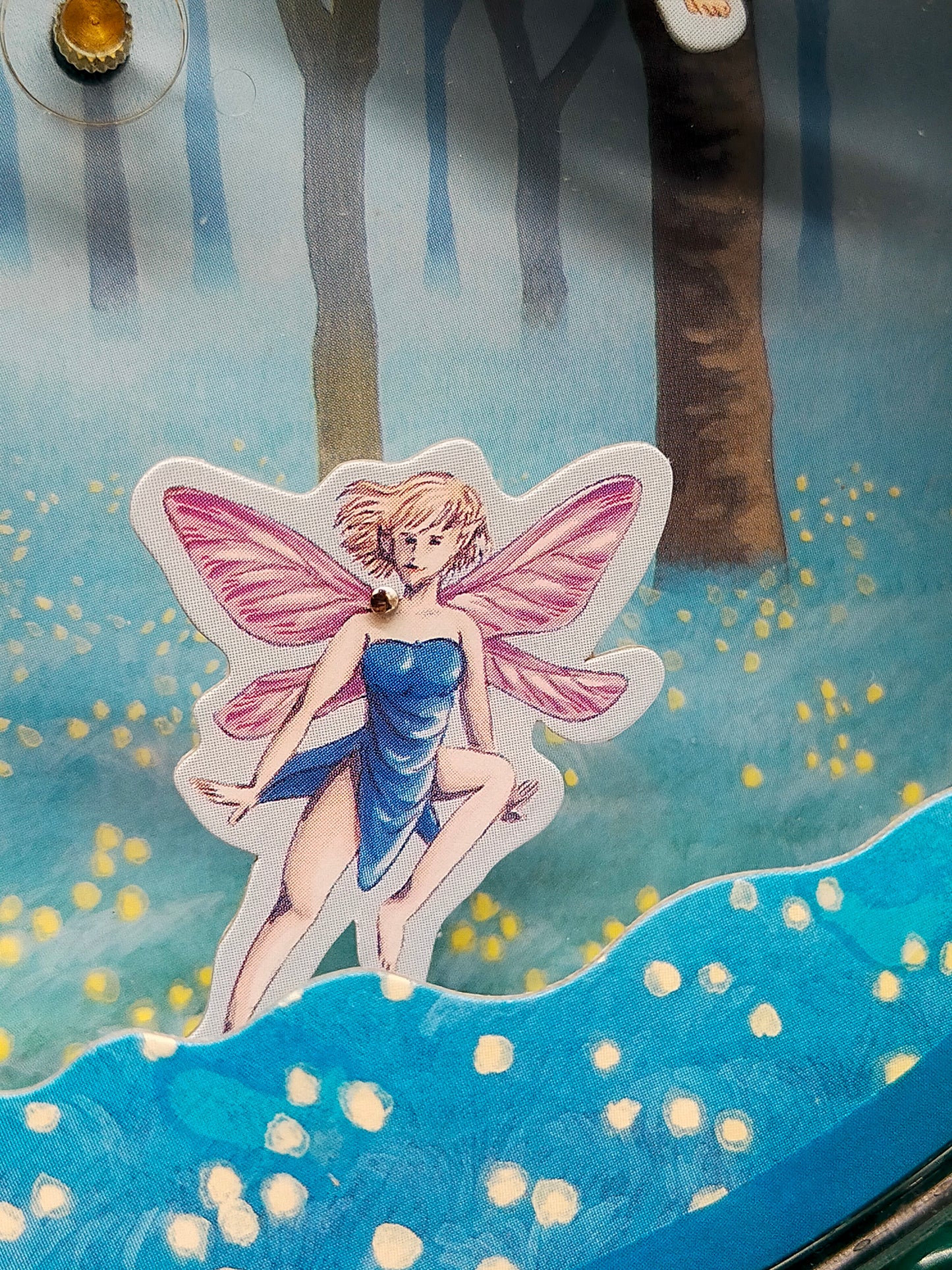 Vintage Spieluhr Fairy Sunrise Sunset Magischer Feenwald