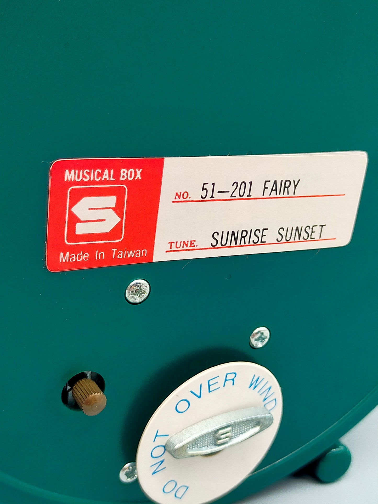 Vintage Spieluhr Fairy Sunrise Sunset Magischer Feenwald