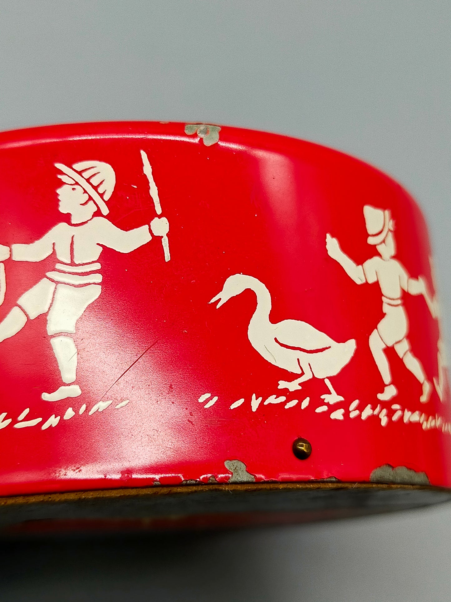 Vintage Reuge Kurbelspieldose Alle Vögel sind schon da