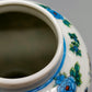 Elegante FHH Deckelvase Handbemaltes Porzellan mit Vogelmotiv