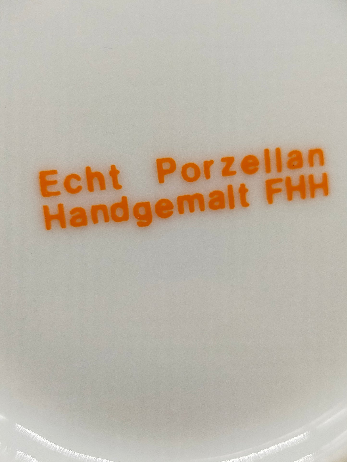 Elegante FHH Deckelvase Handbemaltes Porzellan mit Vogelmotiv