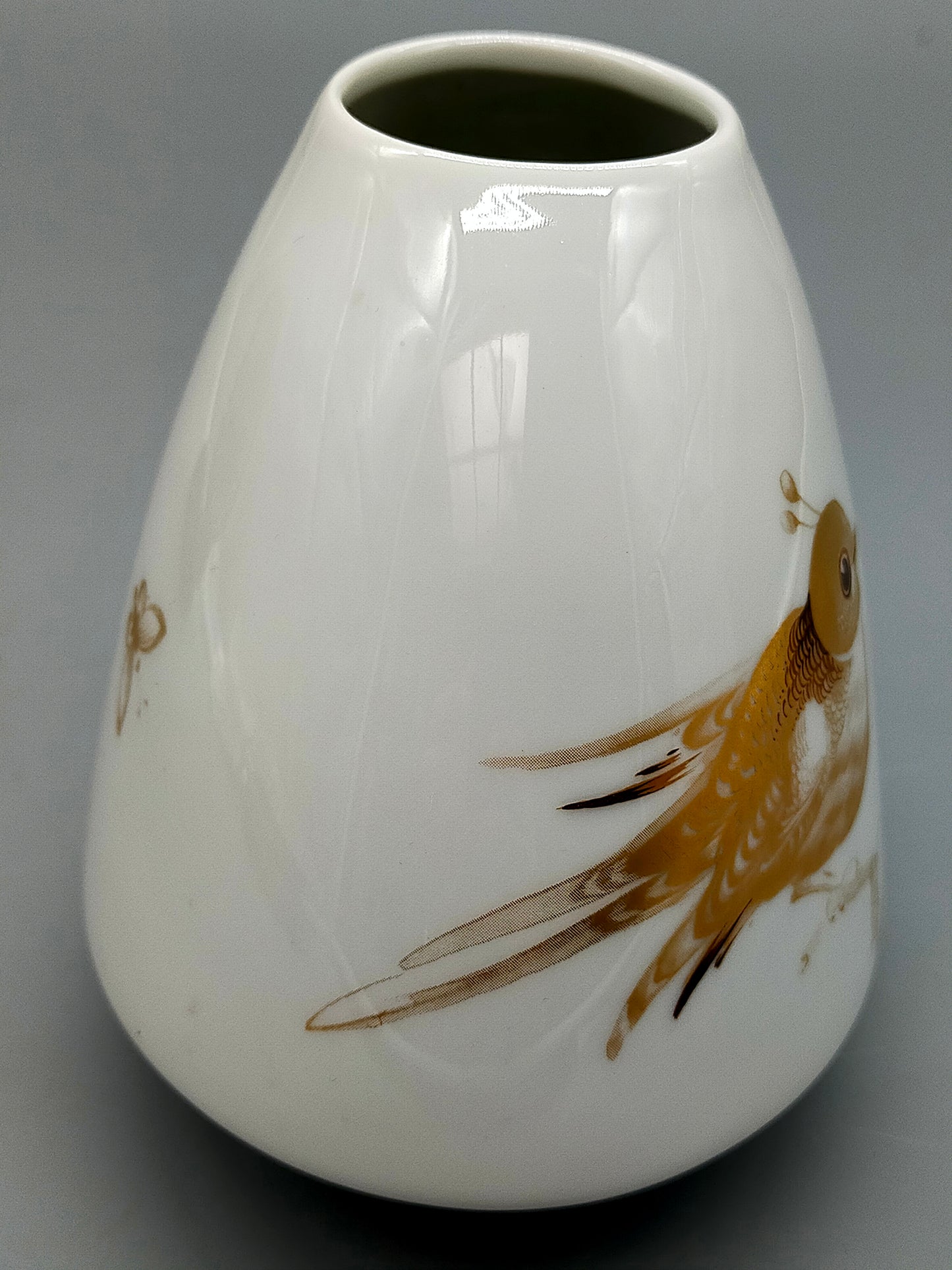 Titel Fürstenberg Porzellan Vase Goldene Vögel & Schmetterlinge