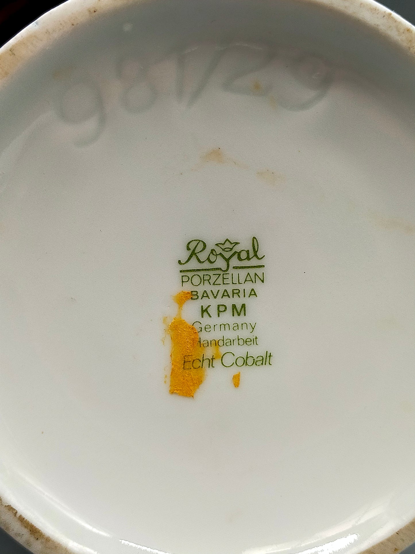 Prachtvolle Royal KPM Bavaria Echt Cobalt Deckelvase – Blau/Gold